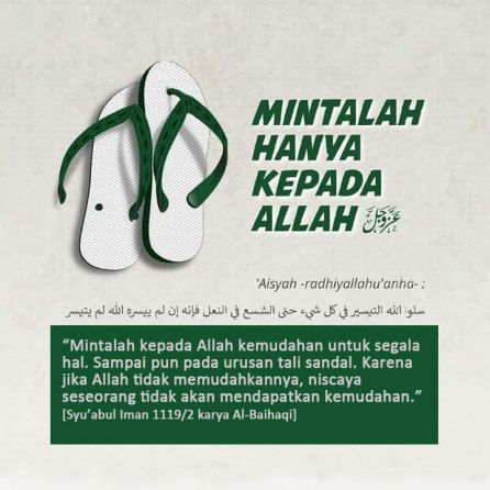 Mintalah-Hanya-Kepada-Allah-untuk-Segala-Hal-Tali-Sandal-Putus