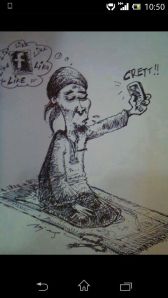 Tak payahlah nak post kalau buat ibadat tu...