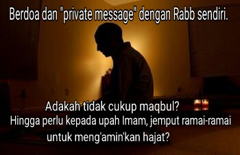 Doa sendiri atau solat hajat ramai-ramai