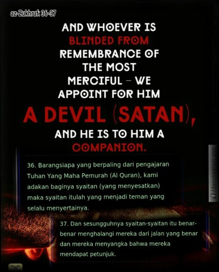 Surah zukhruf 36 -37-picsay