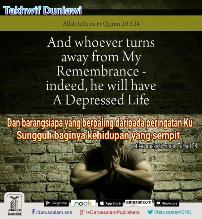 surah taha ayat 124-takhwif duniawi